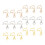 90Pcs Zinc Alloy Dolphin Clasps DIY Key Ring Making Assorted Colors 11