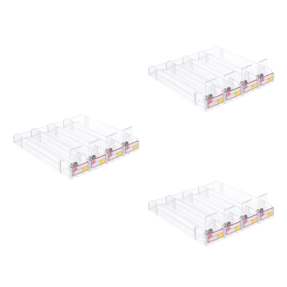 12Pcs Reliable Clear Display Rack Practical Auto-Push Case