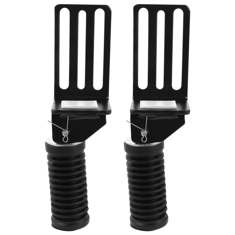 1Pair Anti-Skid Aluminum Alloy Motorcycle Footrest Pedals Black 3711318899602