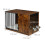 Indoor Dog Crate with Bowls - Wood Effect, Medium 3