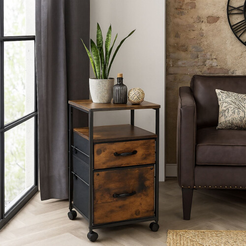 Industrial File Cabinet with Hanging File Drawer 1