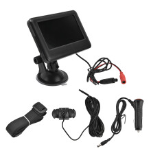 Sistem de cameră de mers înapoi cu monitor LCD, kit de cameră de mers înapoi, oglindă cu vedere nocturnă impermeabilă, ghidaj, montare