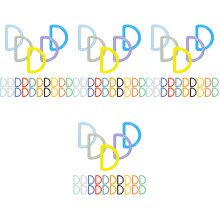 128Pcs Lightweight Plastic D Rings Multipurpose Buckles for DIY Bags