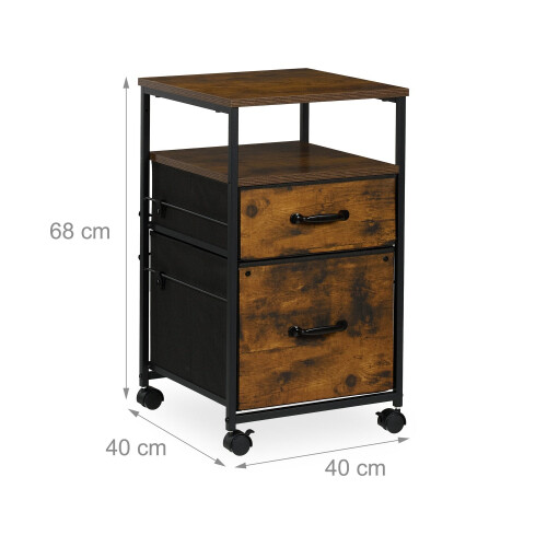 Industrial File Cabinet with Hanging File Drawer 2