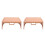 2Pcs Stable Orange Plastic Lap Desk for Bed Study and Work 1