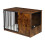 Indoor Dog Crate with Bowls - Wood Effect, Medium 4