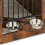 Indoor Dog Crate with Bowls - Wood Effect, Medium 8