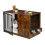 Indoor Dog Crate with Bowls - Wood Effect, Medium 9