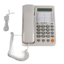 Telefono analogico con filo con ID chiamante Funzione di silenziamento Riduzione del rumore Suono chiaro Avviso di chiamata Design a doppia