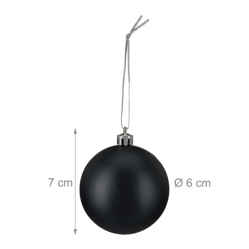 Christbaumkugeln-Set, 3 Designs, Matt & Glänzend 2