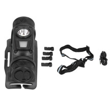 Adjustable Program Settings Headlamp Flashlight, USB Rechargeable Waterproof Super Bright Light with90Degree Tilting Head and Detachable Flashlight
