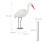 Heron Decoy for Dambeskyttelse - Hvid, holdbar plast 3