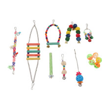 Bird Swing With Stainless Steel Metal Stand And Child Grade Dyes Enhancing Bird Play Experience Featuring Easy To Use Attachment System For Small And