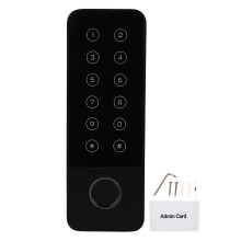 Fingeravtrycksdörrlås Biometrisk nyckelfri entré Smart elektronisk säkerhetsregel med digitalt lösenord Kortupplåsning Anti-kikare Lösenord