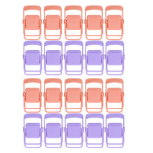 Durable Material Multifunction Mobile Phone Holder Foldable Chair Cell Phone Stand With Space Saving Design And Candy Color Choices For Office Use