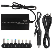 Adaptateur secteur 120 W avec port USB, chargeur universel pour ordinateurs portables HP, Dell, Lenovo, ASUS, IBM, Toshiba, Samsung, Sony, Fujitsu et