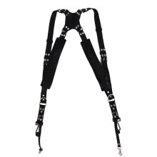 Professional Dual Shoulder Camera Strap With Ergonomic X Back Design, Full Grain Leather Double Harness Ensuring Safe And Comfortable Use For Wedding