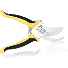 Anvil pruner for dry and hard wood, straight-blade garden pruner, tree pruner with ergonomic handles, professional