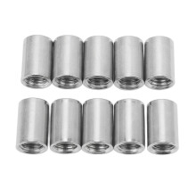 Fully Threaded Coupling Nut Set for Mechanical Maintenance Stainless Steel Connector Nuts with Rust Resistance Features Durable Fasteners for Home