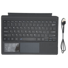 Clavier sans fil détachable pour Surface Pro avec pavé tactile multi-gestes, rétroéclairage 7 couleurs, luminosité réglable, longue autonomie