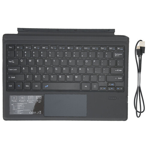 Αποσπώμενο ασύρματο πληκτρολόγιο για Surface Pro με touchpad πολλαπλών κινήσεων, οπίσθιο