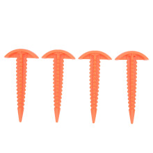 Piquets de tente à structure spiralée, résistants au vent, en plastique durable, légers, réutilisables et faciles à ranger, pour le camping et