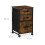 Mobile File Cabinet with 3 Drawers, Industrial Style 3