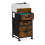 Mobile File Cabinet with 3 Drawers, Industrial Style 9