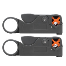 Flat kabelstripper med praktisk bruk for overvåking av kabler, justerbare bladdybder med vendbar kassettmekanisme for enkel
