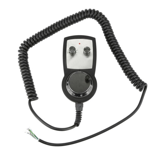 Wireless Electronic Handwheel with Durable Metal Construction Adjustable Pulse Generator Emergency Stop Function Plug and Play Controller4Axis