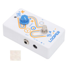 Hordozható gitár loop pedál 10 perces loop idővel, korlátlan overdubbing és undo redo funkcióval, USB kábellel, True Bypass hardverrel
