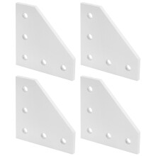 Slot Aluminum Extrusion Corner Plate, High Quality Aluminum Alloy5-Hole Outside Joining Plate for3D Printer Frame and CNC Routers