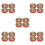 Durable Red Rhinestone Applique Patch for Wedding Dress Belt 8