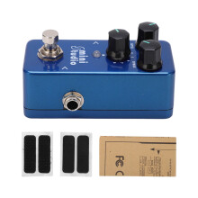 Mini hordozható gitárpedál, tartós alumíniumötvözetből készült kialakítás, elektromos gitáreffektus-pedál, harmonizáló gitárpedál,