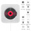 Ραδιόφωνο FM CD Player με HiFi Stereo Surround Sound Ηχείο Bluetooth Συμβατό USB Flash Drive Συμβατό με 1