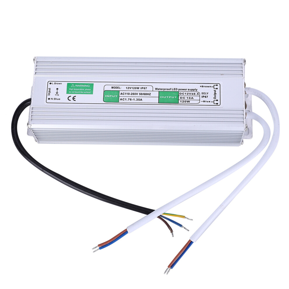Low Voltage Output Power Supply12v120w Waterproof Ip67transformer Adapter Short Circuit Protection Overload Protection Led Driver Outdoor Use 9009879087243