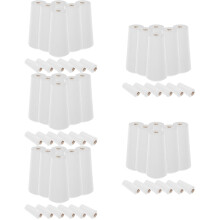 60Pcs White Blind Cord Pull Ends Wood-Effect Cord Holders for Blinds