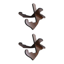 2Pcs Foldable Coffee Guitar Rack Strong Wear Resistant Guitar Support