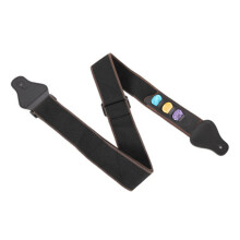 Elegant Design Guitar Strap, Vintage Style Guitar Straps With Pick Holders And Adjustable Length, Breathable Sweat Absorbent Strap For All Guitar