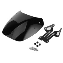 Motorrad-Windschutzscheiben-Verlängerungsspoiler, Windabweiser, Luftstromrichtungskontrolle, Fahrersicherheit, verstellbares Design, einfache