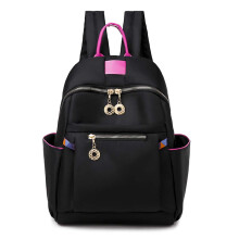 Mochila feminina casual e leve, elegante e impermeável, com alça de ombro ajustável, ideal para viagens.