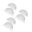 45Pcs Thick Plastic Protractor 180 Degree for Accurate Angle Measuring 8
