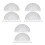 45Pcs Thick Plastic Protractor 180 Degree for Accurate Angle Measuring 9