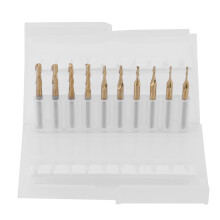 Robustes und langlebiges CNC-Fräser-Set mit Spiralnut und Mikrobohrer für die Gravur von Leiterplatten, Hardware, Kunststoff und Edelstahl