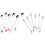 1Set Silver Christmas Pattern Forks and Spoons for Home Use 9