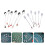 1Set Silver Christmas Pattern Forks and Spoons for Home Use 10
