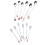 1Set Silver Christmas Pattern Forks and Spoons for Home Use 11