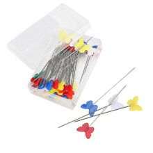 (As show, One size) 50Pcs Colorful Sewing Straight Pins for DIY Crafting and Quilting