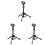 3Pcs Black Adjustable Table Mic Stand Foldable Tripod Microphone 5