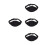 4Pcs Mic Waist Belt Black Durable Microphone Pouch for Instructor Use 7